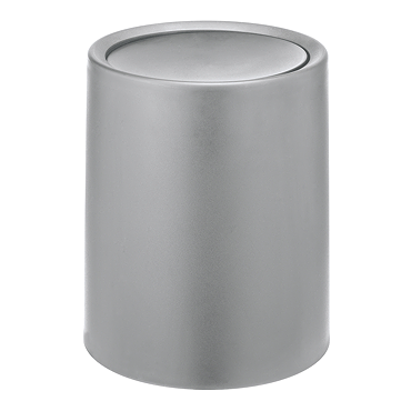 Wenko Atri 6 Litre Swing Cover Bin - Grey
