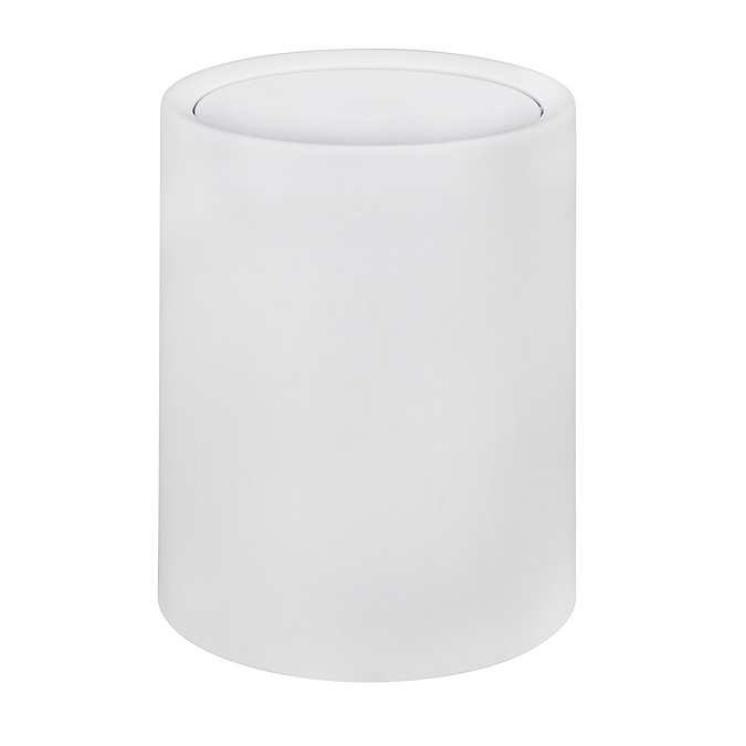 Wenko Atri 6 Litre Swing Cover Bin - White