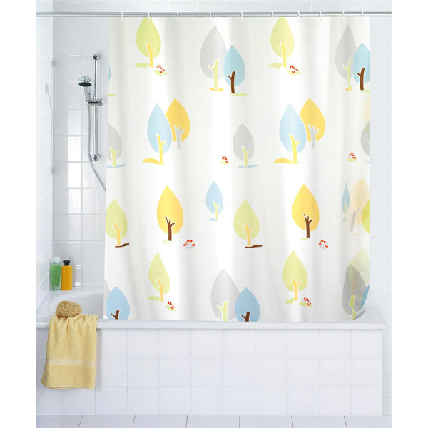 Wenko Autumn Polyester Shower Curtain - W1800 x H2000mm - 19164100 Large Image