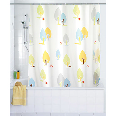 Wenko Autumn Polyester Shower Curtain - W1800 x H2000mm - 19164100 Profile Large Image