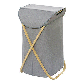 Wenko Bahari Bamboo Foldable Laundry Bin - 62211100 Large Image