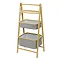 Wenko Bahari Bamboo Foldable Shelf Unit with 2 Baskets - 62214100  Profile Large Image