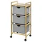 Wenko Bahari Bamboo Shelf Unit with 3 Drawers - 62213100  Profile Large Image