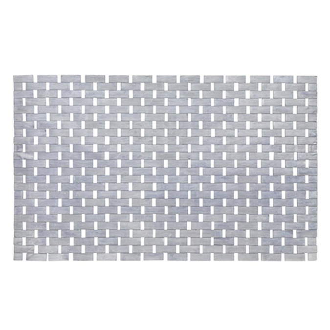 Wenko Bamboo 50 x 80cm Bath Mat - Grey - 22107100 Large Image