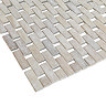 Wenko Bamboo 50 x 80cm Bath Mat - White - 22106100 Profile Large Image