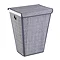 Wenko Bamboo Laundry Bin - Grey - 22101100 Large Image