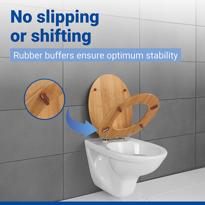 Wenko Bamboo Toilet Seat