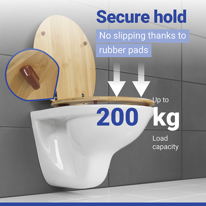Wenko Bamboo Toilet Seat