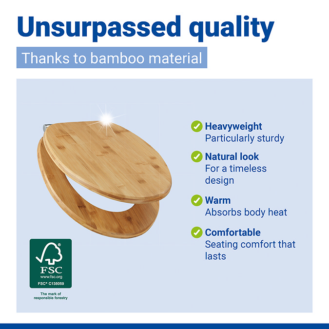 Wenko Bambusa Toilet Seat