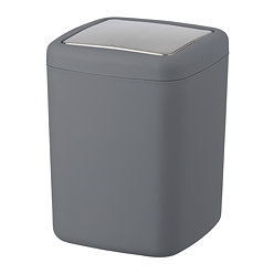 Wenko Barcelona 3L Swing Cover Bin - Anthracite