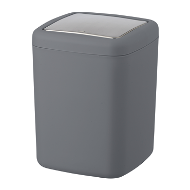 Wenko Barcelona 3L Swing Cover Bin - Anthracite