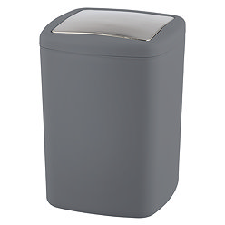 Wenko Barcelona 8.5L Swing Cover Bin - Anthracite