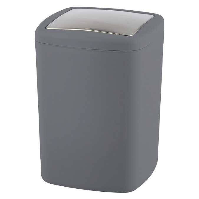 Wenko Barcelona 8.5L Swing Cover Bin - Anthracite
