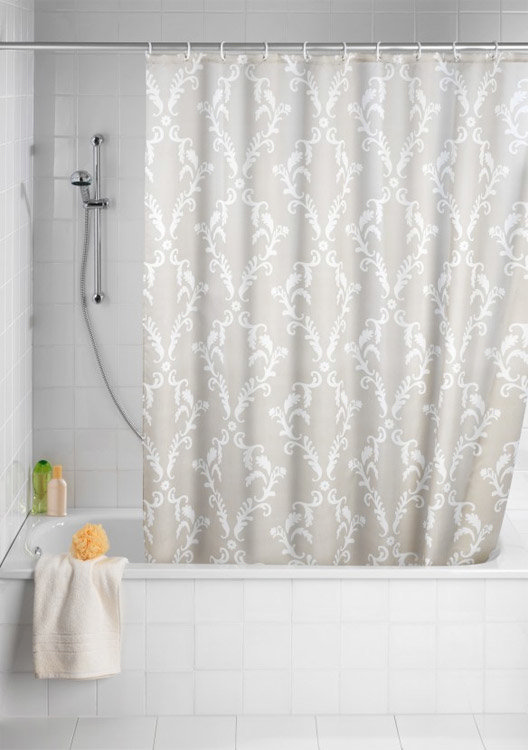 Wenko Baroque Polyester Shower Curtain At Victorian Plumbing.co.uk