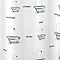 Wenko Bathtub PEVA Shower Curtain - W1800 x H2000mm - 19143100 Profile Large Image