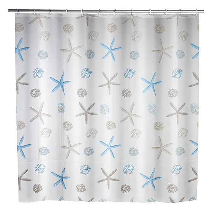 Wenko Bella Mare PEVA Shower Curtain - W1800 x H2000mm - 22490100 Large Image