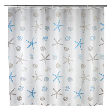 Wenko Bella Mare PEVA Shower Curtain - W1800 x H2000mm - 22490100  Profile Large Image