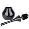 Wenko Bottle Black Toilet Brush - 22038100 Profile Large Image