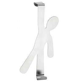 Wenko 'Boy' Stainless Steel Door Hook - Matt - 4468140100 Large Image