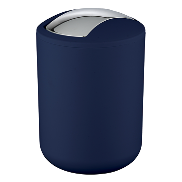 Wenko Brasil 2L Swing Cover Bin - Dark Blue