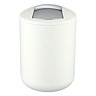 Wenko Brasil 2L Swing Cover Bin - White