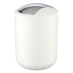 Wenko Brasil 2L Swing Cover Bin - White