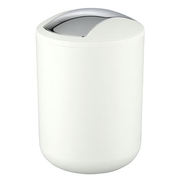 Wenko Brasil 2L Swing Cover Bin - White