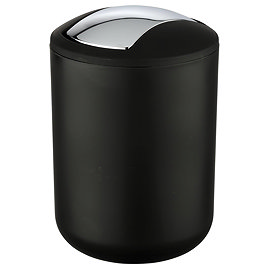 Wenko Brasil Black Swing Cover Bin - Bin