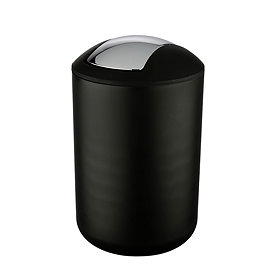 Wenko Brasil Black Swing Cover Bin - Large - 21212100 Large Image