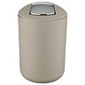 Wenko Brasil 6.5L Swing Cover Bin - Taupe