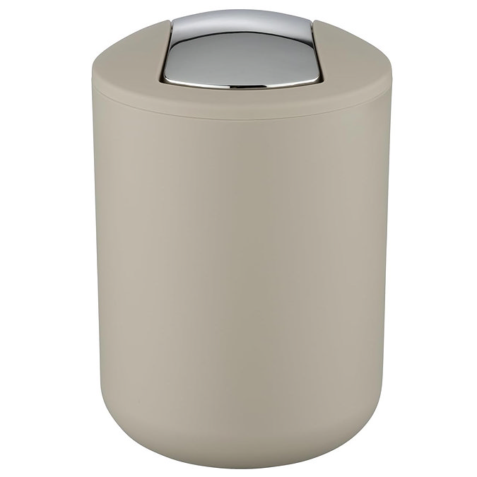 Wenko Brasil 2L Swing Cover Bin - Taupe