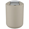 Wenko Brasil 2L Swing Cover Bin - Taupe