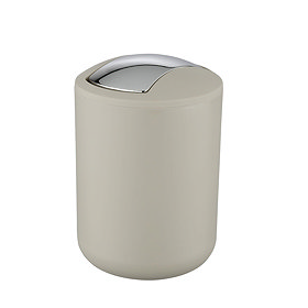 Wenko Brasil Taupe Swing Cover Bin Large Image