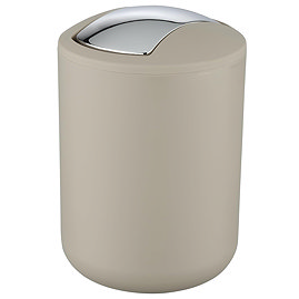 Wenko Brasil 2L Swing Cover Bin - Taupe