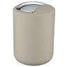 Wenko Brasil 2L Swing Cover Bin - Taupe