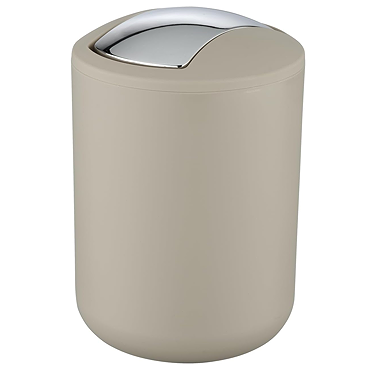 Wenko Brasil 2L Swing Cover Bin - Taupe