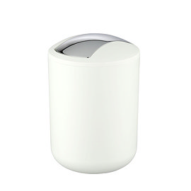 Wenko Brasil White Swing Cover Bin Large Image