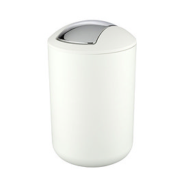 Wenko Brasil White Swing Cover Bin - Large - 21207100 Large Image