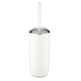 Wenko Brasil White Toilet Brush & Holder - 21205100 Large Image