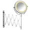 Wenko - Brolo LED Telescopic Wall Mirror - 3x magnification - Chrome - 3656380100 Large Image