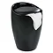 Wenko - Candy Laundry Bin & Bath Stool - Black - 20630100  Profile Large Image