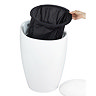 Wenko - Candy Laundry Bin & Bath Stool - Black - 20630100  Feature Large Image