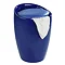 Wenko - Candy Laundry Bin & Bath Stool - Blue - 20628100 Profile Large Image