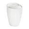 Wenko - Candy Leather Look Laundry Bin & Bathroom Stool - White - 21773100 Large Image