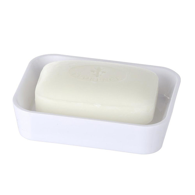 Wenko Candy Soap Dish - White - 20337100 Profile Large Image