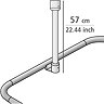 Wenko Ceiling Support for Telescopic Shower Rod