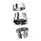 Wenko Chrome Shower Hose Kit for Washbasins - 22866100 Standard Large Image