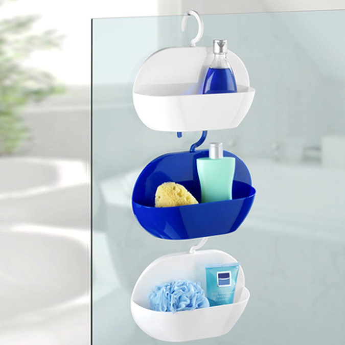 Wenko Cocktail Shower Caddy - Blue - 22136100 Standard Large Image