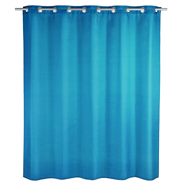 Wenko Comfort Flex Turquoise Polyester Shower Curtain W1800 x H2000mm Profile Large Image