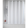 Wenko Comfort Flex White Polyester Shower Curtain - W1800 x H2000mm Profile Large Image